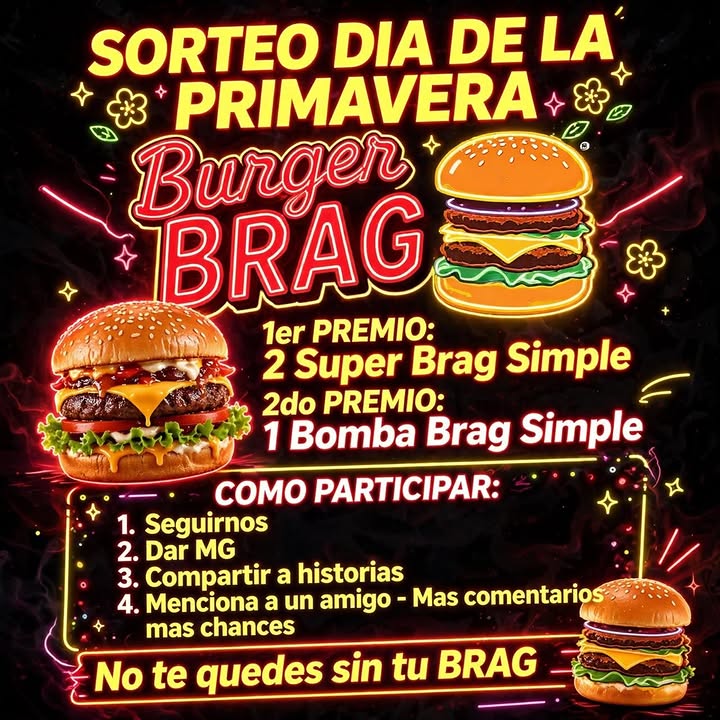 Imagen de 🌸🔥 *¡SORTEO DÍA DE LA PRIMAVERA!* 🔥🌸
*BURGERBr