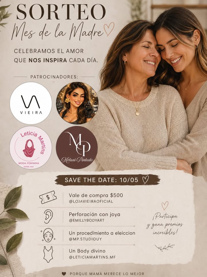 Imagen de ✨ SORTEO ESPECIAL – MES DE MAMÁ ✨

Porque mamá merec