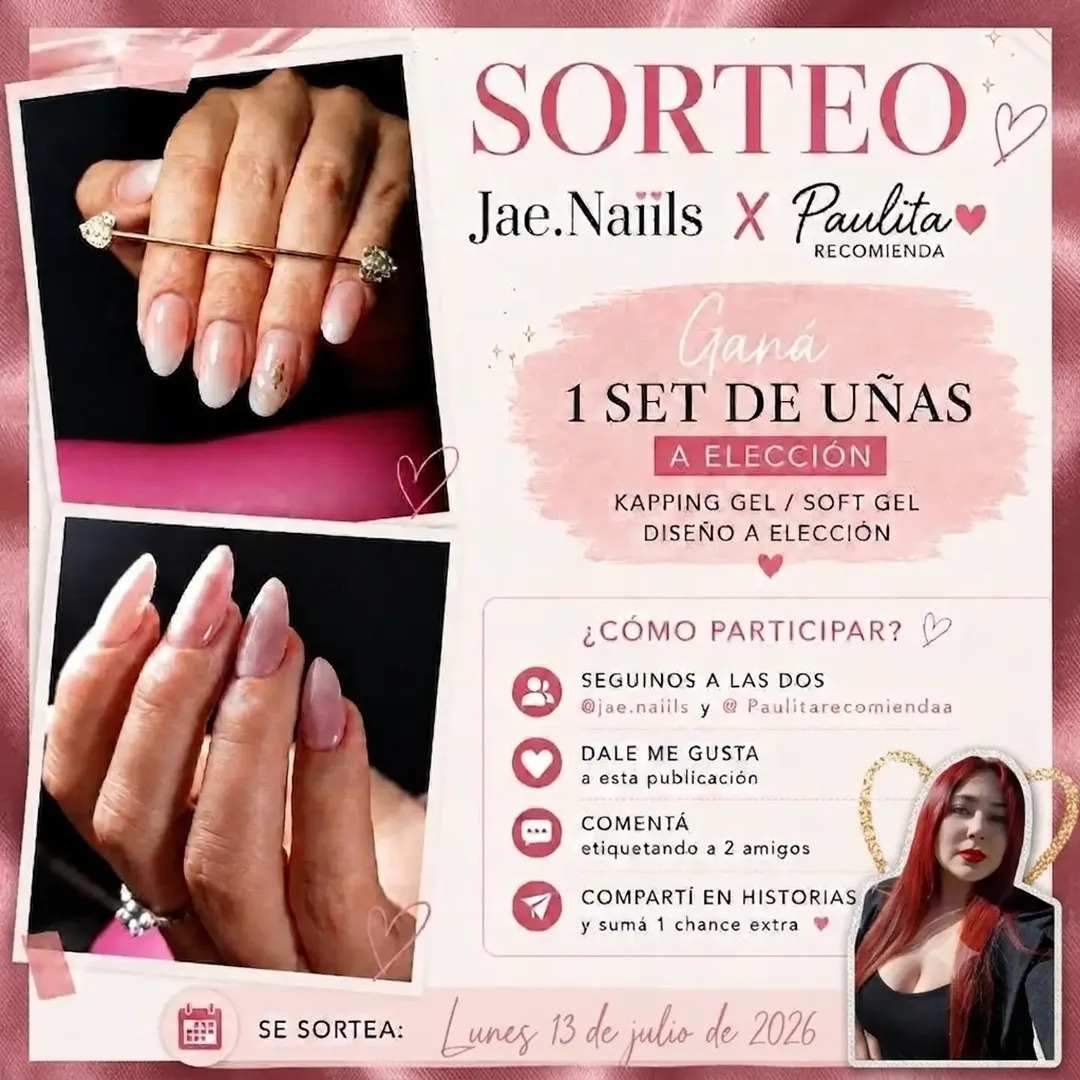 Imagen de SORTEO CON @jaenails.manicura.mendoza 

El lunes decimos gan
