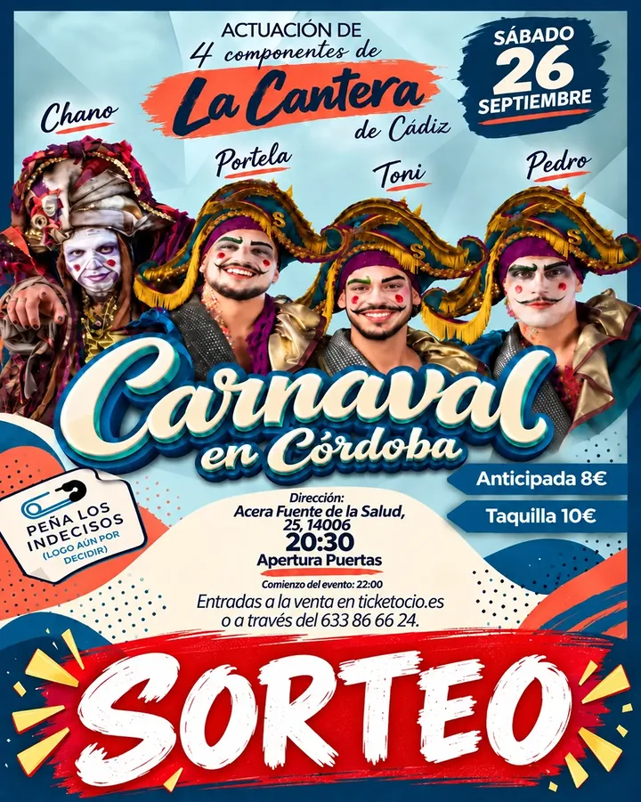 Imagen de 🎟️ ¡SORTEAMOS 2 ENTRADAS! 🎉

¿Quieres venir acompa