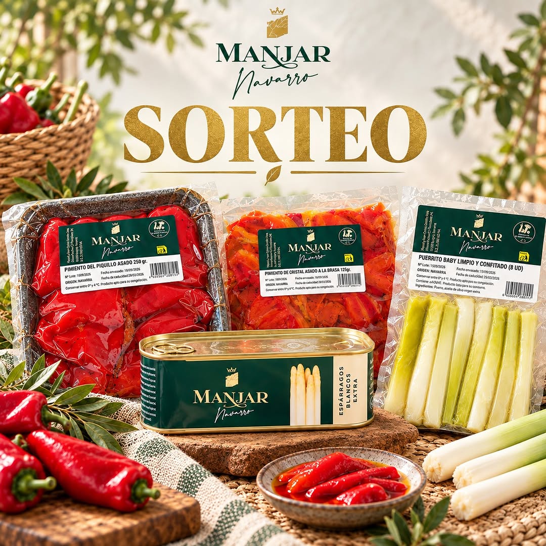 Imagen de 🎁 ¡SORTEO MANJAR NAVARRO! 🎁
Queremos que disfrutéis 