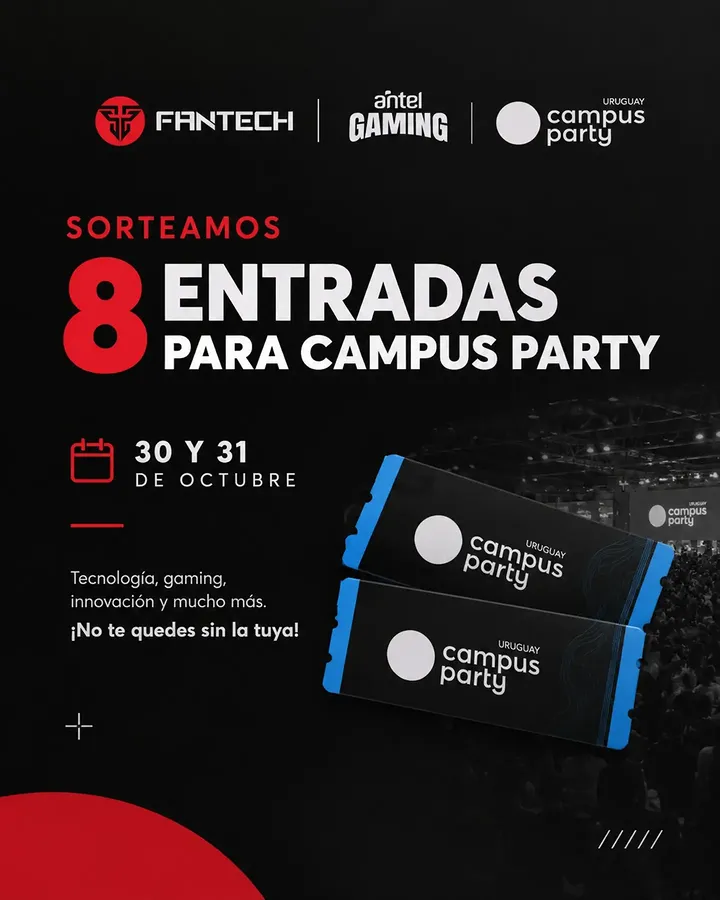 Imagen de 🎟️ ¡SORTEAMOS 8 ENTRADAS PARA CAMPUS PARTY URUGUAY! �