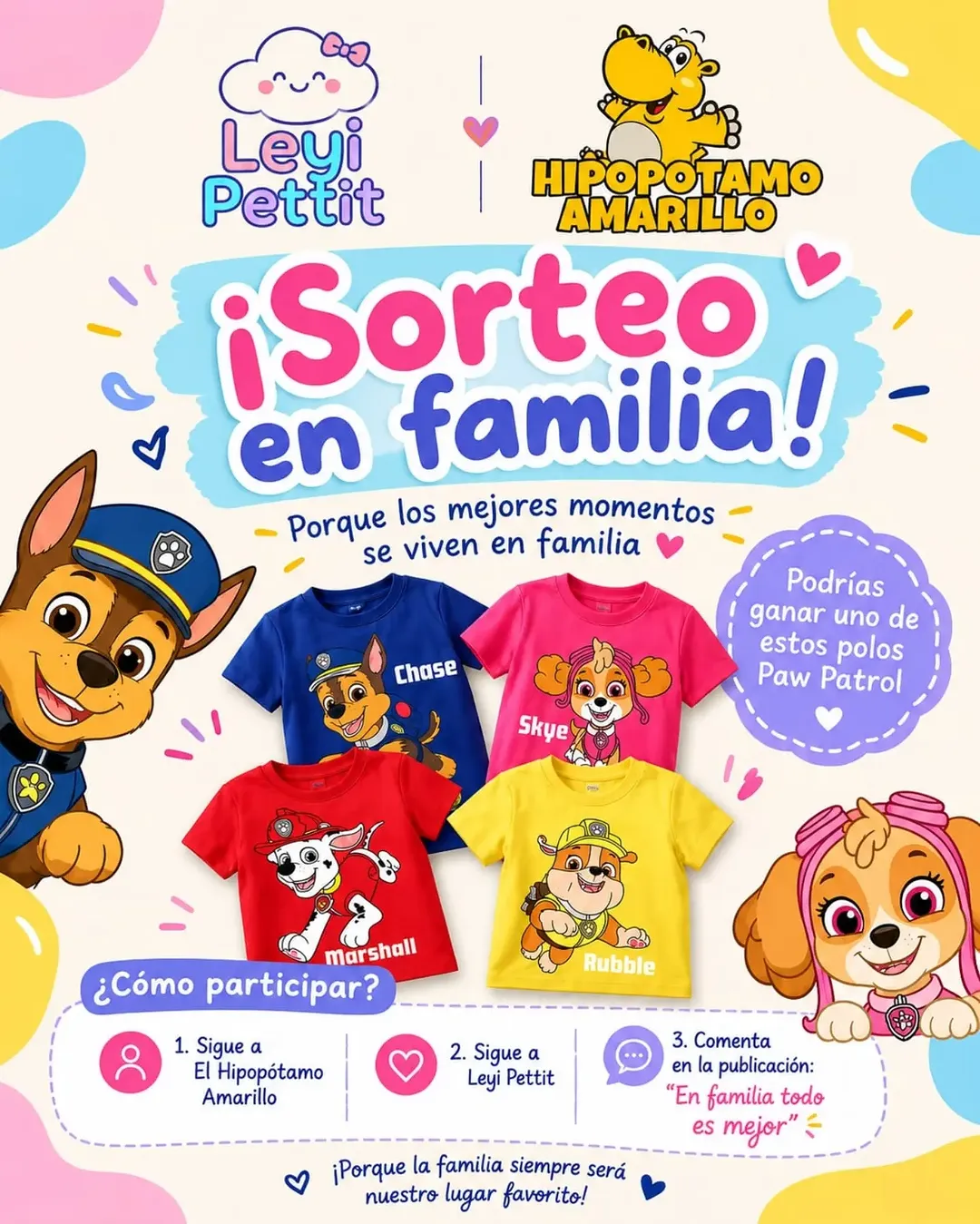 Imagen de 💛🐾 ¡SORTEO EN FAMILIA! 🐾💛
Porque los mejores re