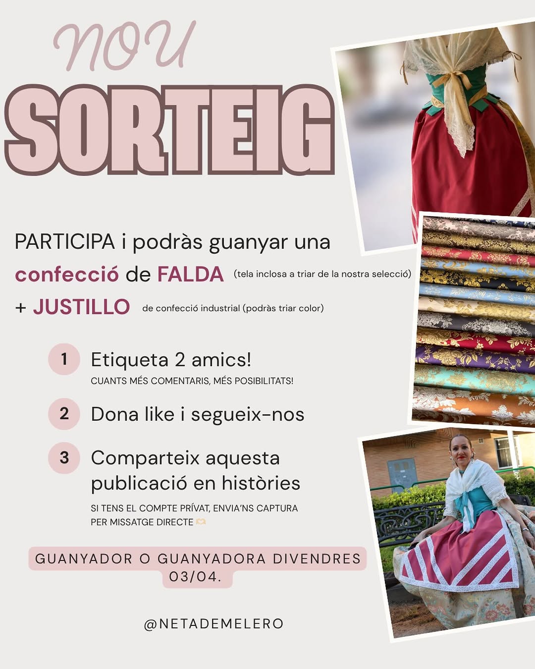 Imagen de ✨ SORTEIG ESPECIAL 1000 SEGUIDORS ✨

Tenim moltes ganes 