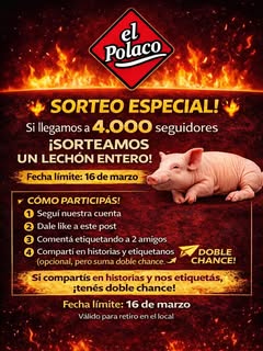Imagen de 🔥🐷 SORTEO ESPECIAL 🐷🔥

🎉 ¡SI LLEGAMOS A 4.00