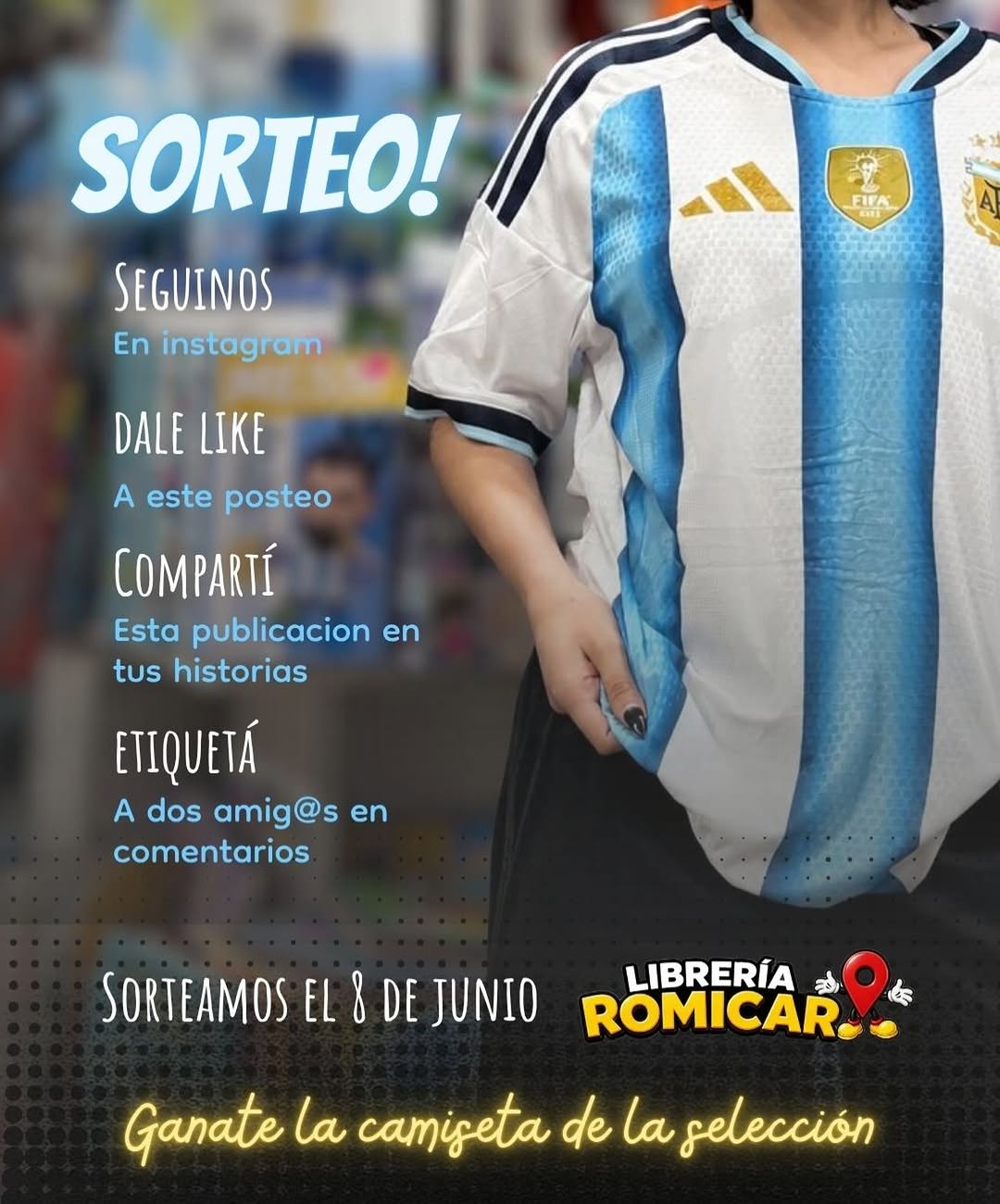 Imagen de 🎉 ¡SORTEO IMPERDIBLE! 🎉

¿Querés ganarte la camiset