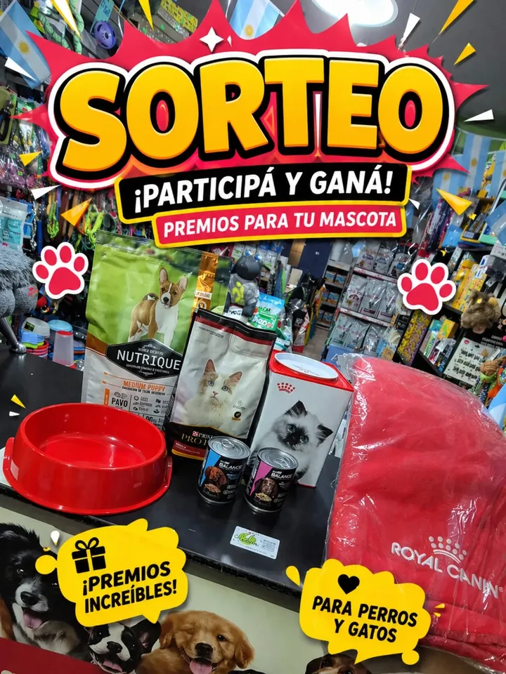 Imagen de 🎉🐾 ¡SORTEO IMPERDIBLE! 🐾🎉

Se viene algo hermos