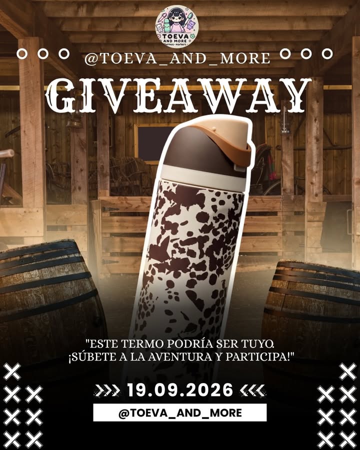 Imagen de 🤠 ¡GIVEAWAY TOEVA & MORE! 🤠

Este termo estilo vaquer