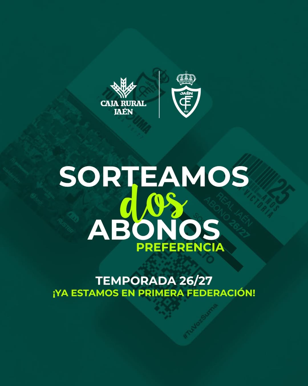 Imagen de 🎉 SORTEO ACTIVO 🎉

⚽¡El Real Jaén jugará en Prime