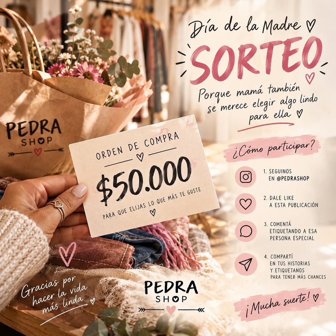 Imagen de 💗🌸 SORTEO ESPECIAL DÍA DE LA MADRE 🌸💗

¡En PED