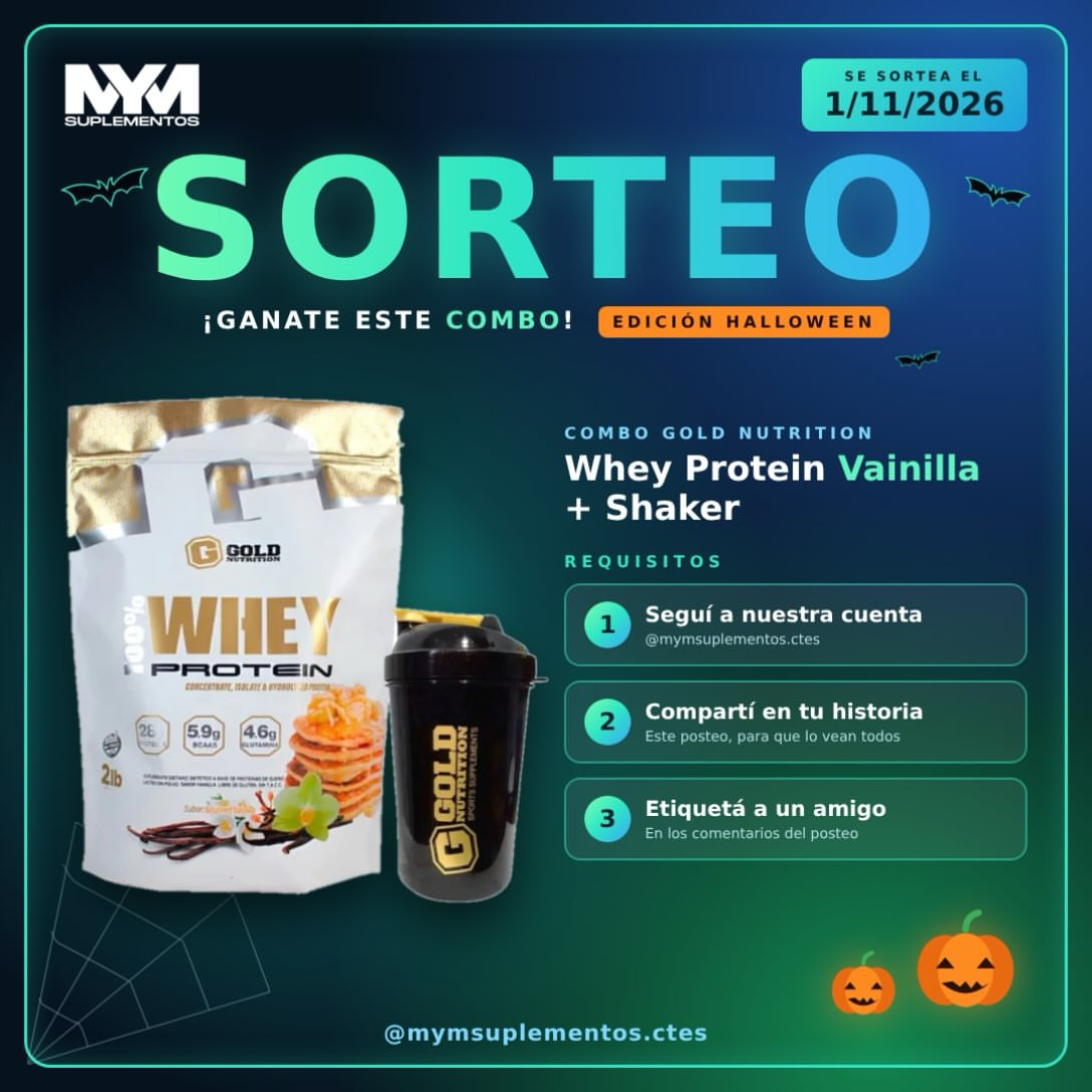 Imagen de 🎃 ¡SORTEO DE HALLOWEEN en MYM SUPLEMENTOS! 🦇

Nada de