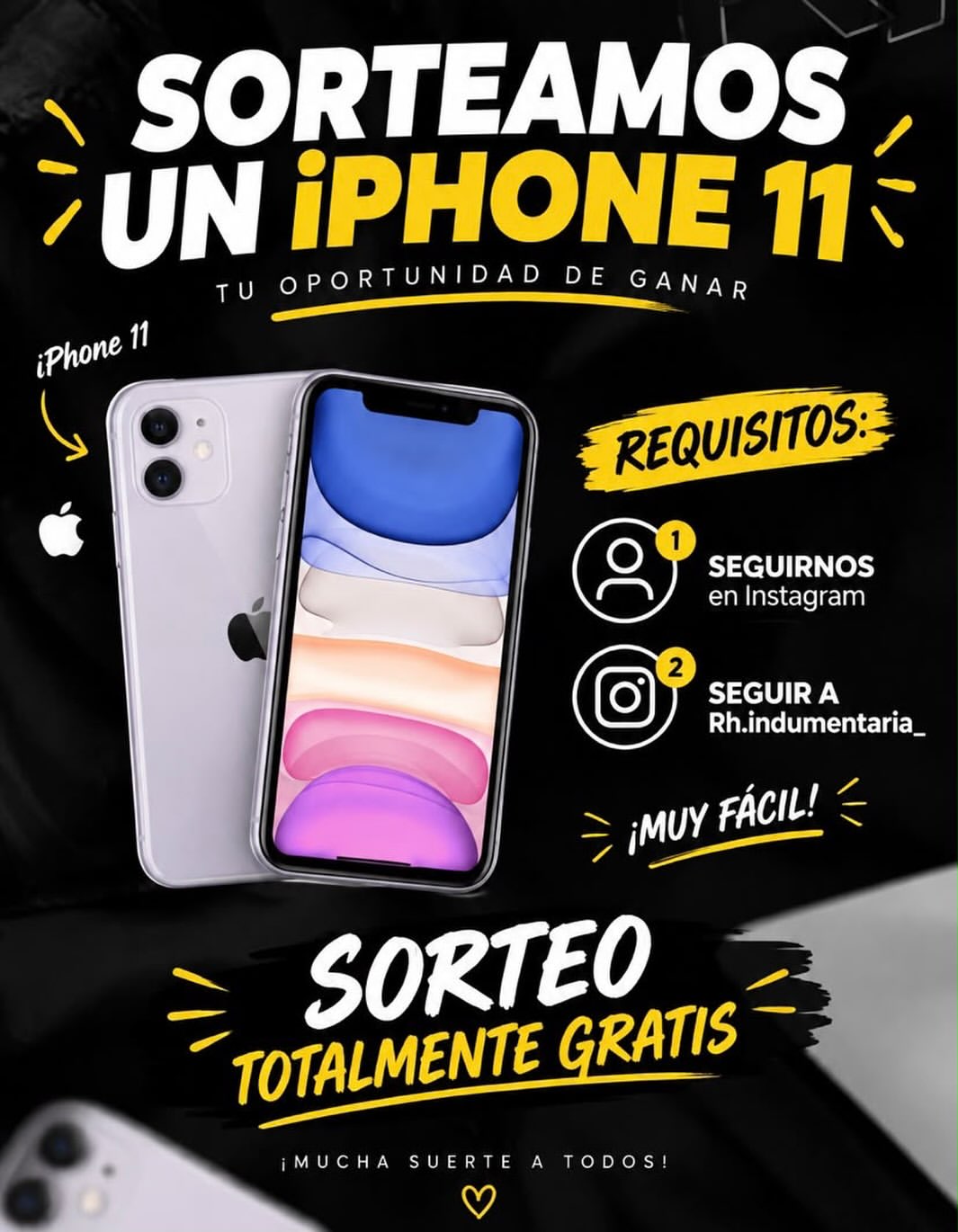 Imagen de 🎁📱 ¡SORTEAMOS UN IPHONE 11 TOTALMENTE GRATIS! 📱�