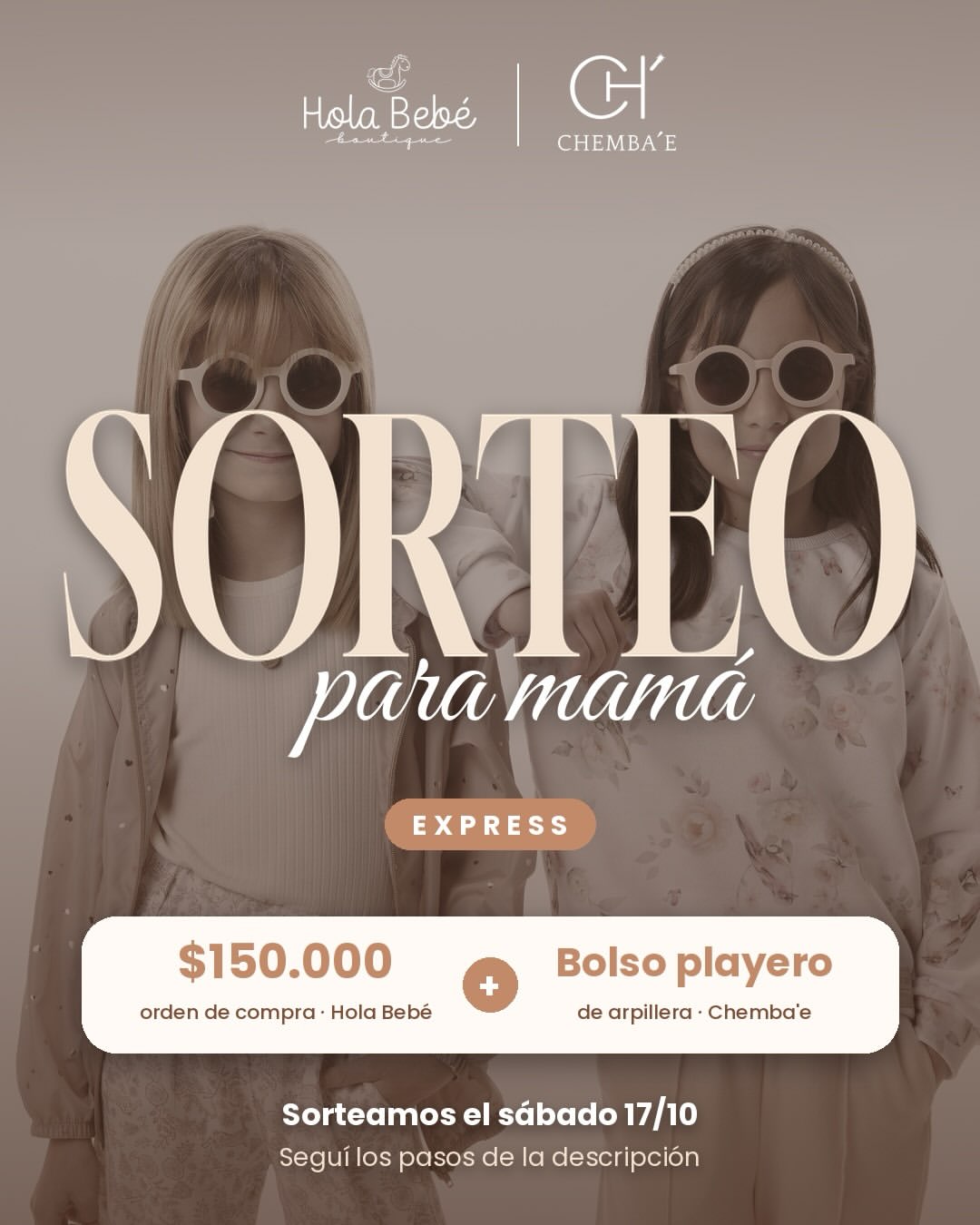 Imagen de 🎁 SORTEO EXPRESS PARA MAMÁ Y SUS PEQUES 🎁

Junto a @c