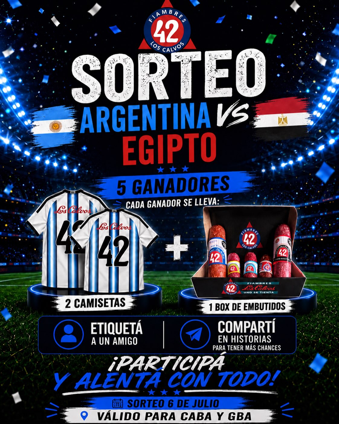 Imagen de 🇦🇷🇪🇬 ¡SE VIENE ARGENTINA VS EGIPTO Y LO FESTEJA