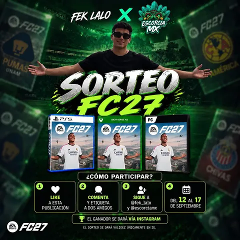 Imagen de 🎮🔥 ¡SORTEO EA SPORTS FC 27! 🔥🎮

Junto a @fek_la