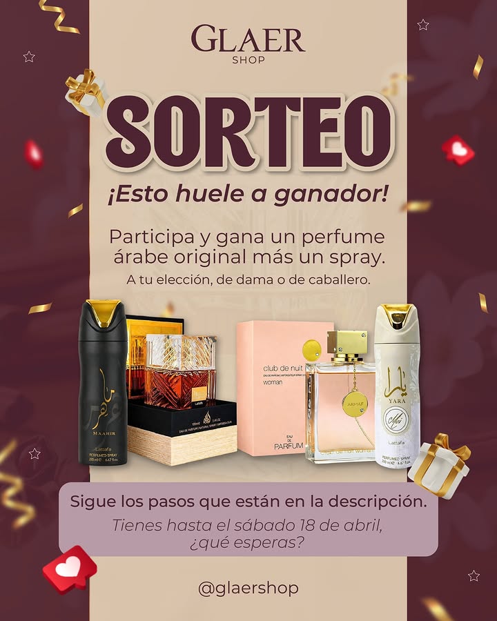Imagen de PRIMER SORTEO GLAER 💜 ¡Esto huele a ganador!

¿Te imagi