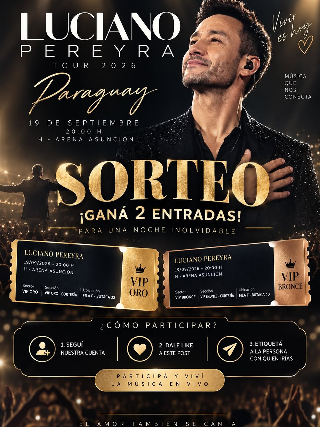Imagen de 🎶✨ ¡SORTEO EXPRESS! LUCIANO PEREYRA EN PARAGUAY ✨�
