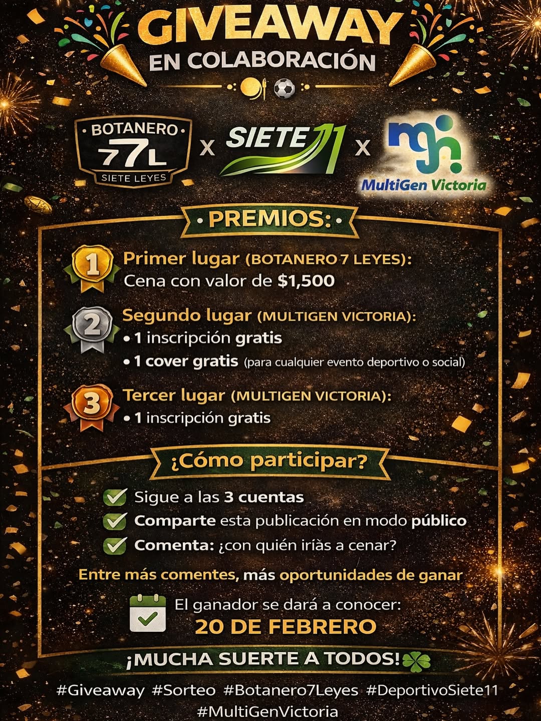 Imagen de 🎉 GIVEAWAY EN COLABORACIÓN 🎉
🍽️⚽🎊

Botanero