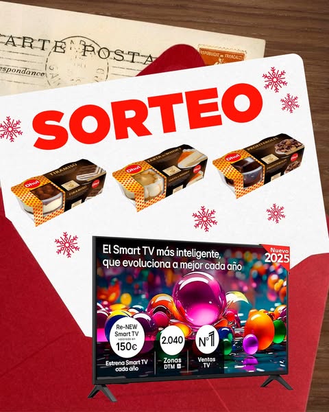 Imagen de ¡TAMBIÉN TE MERECES ESTE REGALO! 🎁

Sorteamos una TV de
