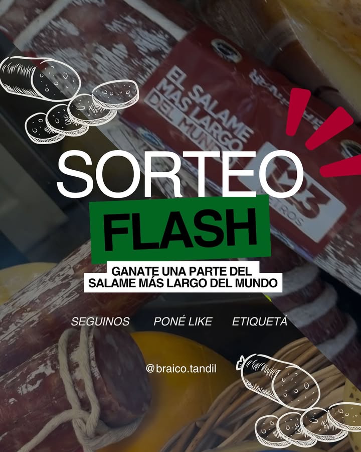 Imagen de ¿Sabias que TANDIL tiene el SALAME MÁS LARGO DEL 🌎?
Pro