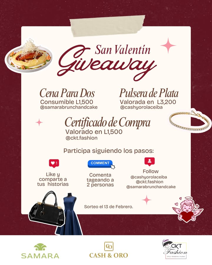 Imagen de 💘 GIVEAWAY SAN VALENTÍN 💘

Cena Para Dos:
Consumible 