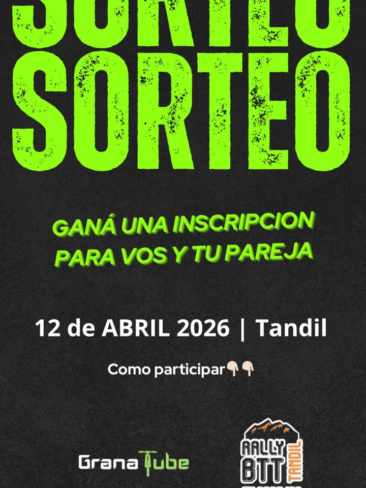 Imagen de 🚴 SORTEO GRANA TUBE 🚴

¿Querés correr el Rally en Pa