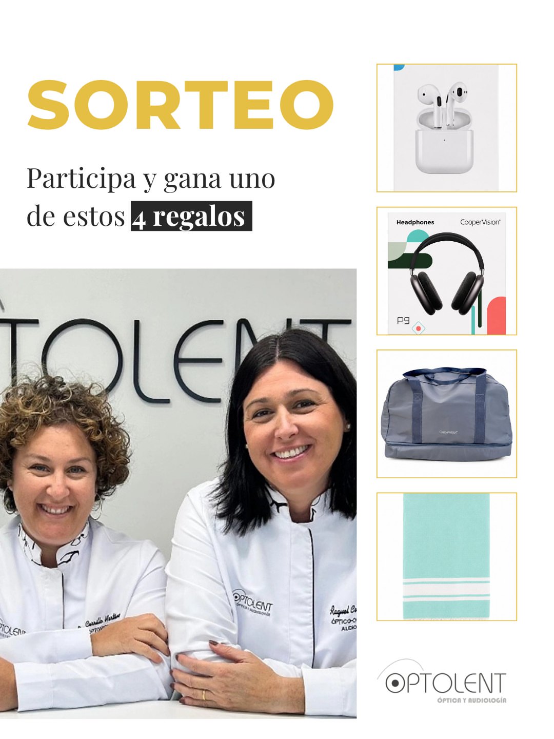 Imagen de ¡SORTEO! 🎁✨

En Optolent tenemos 4 regalos esperando d