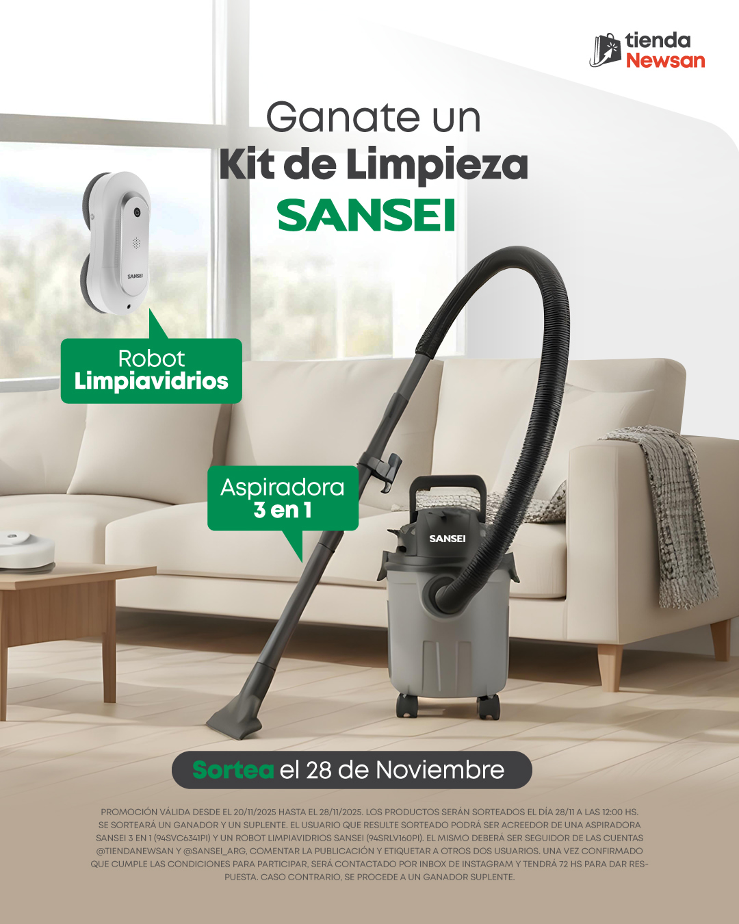 Imagen de 🎉 ¡SORTEO KIT DE LIMPIEZA SANSEI! 🎉
Ganate un robot l