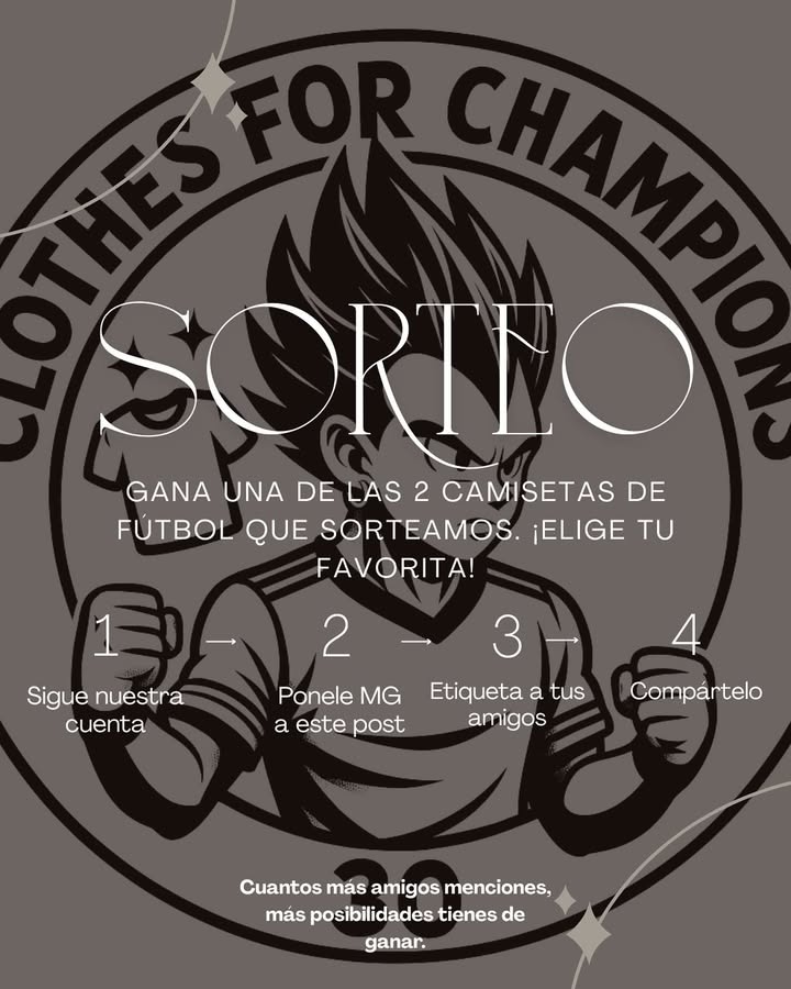 Imagen de 🎉 ¡SORTEO ACTIVO! 🎉
Estamos regalando 2 camisetas de 