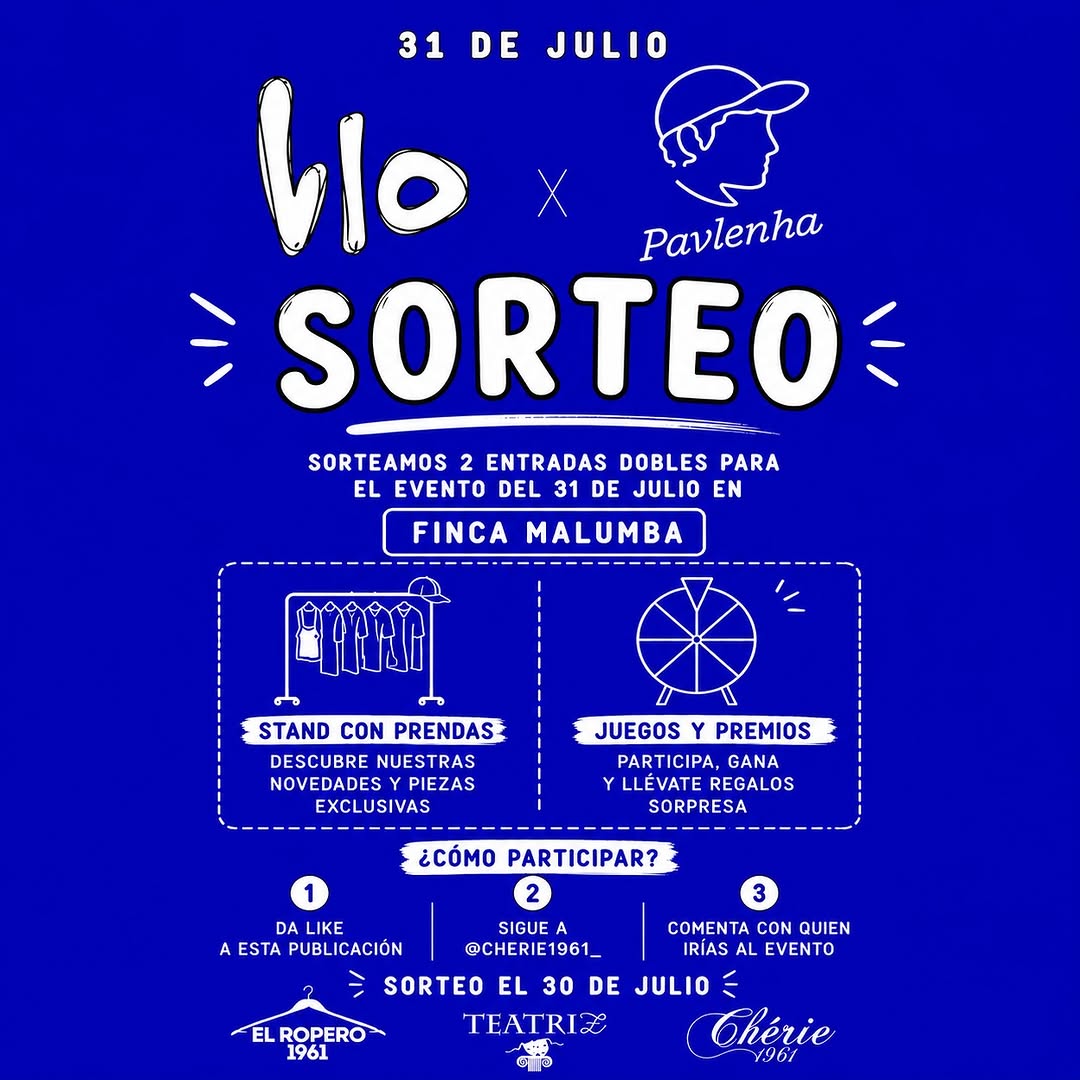 Imagen de 🎟️✨ SORTEAZO ✨🎟️

El 31 de julio nos vemos en 