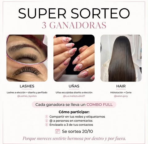 Imagen de ✨ SUPER SORTEO - 3 GANADORAS ✨

¡Tu momento de brillar 