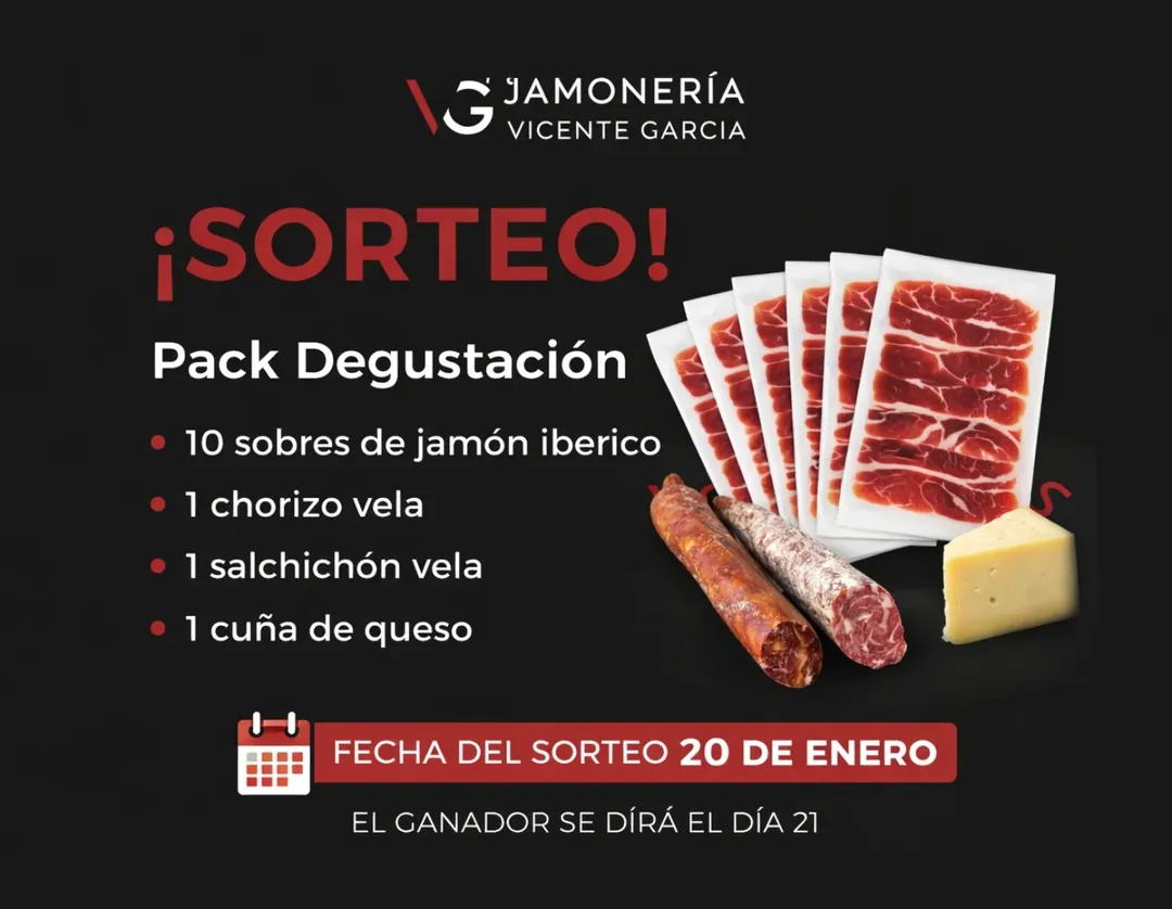 Imagen de 🎉 ¡SORTEO PACK DEGUSTACIÓN! 🎉
En Jamonería Vicente 