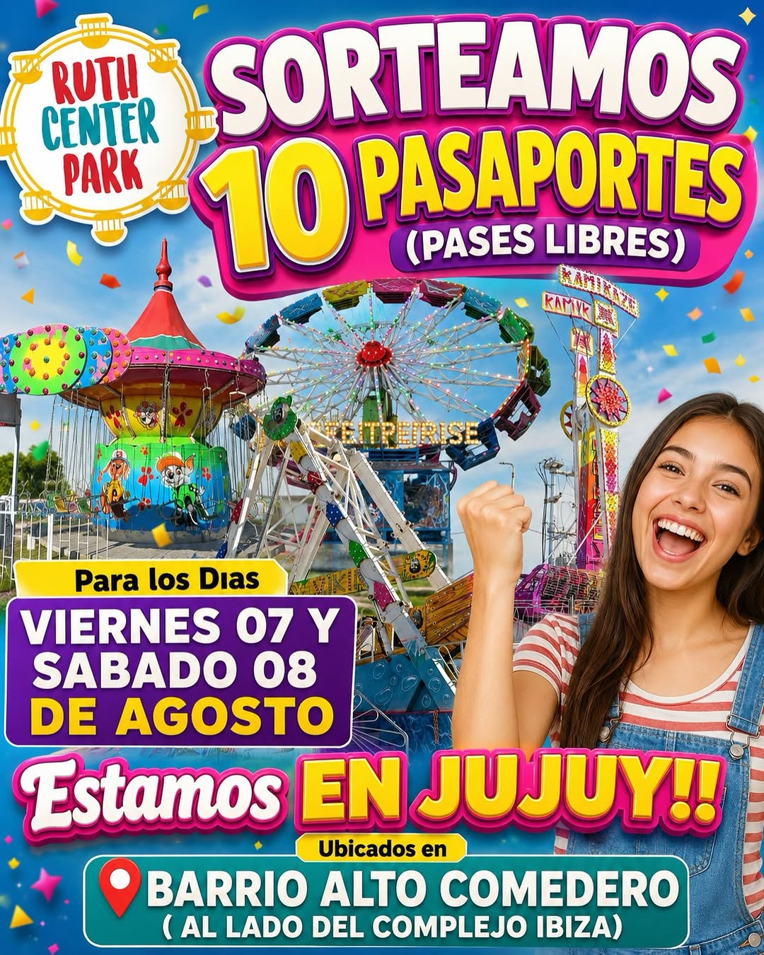 Imagen de 🎫 Sorteamos 10 PASAPORTES (PASES LIBRES!)
PARA LOS DÍAS 