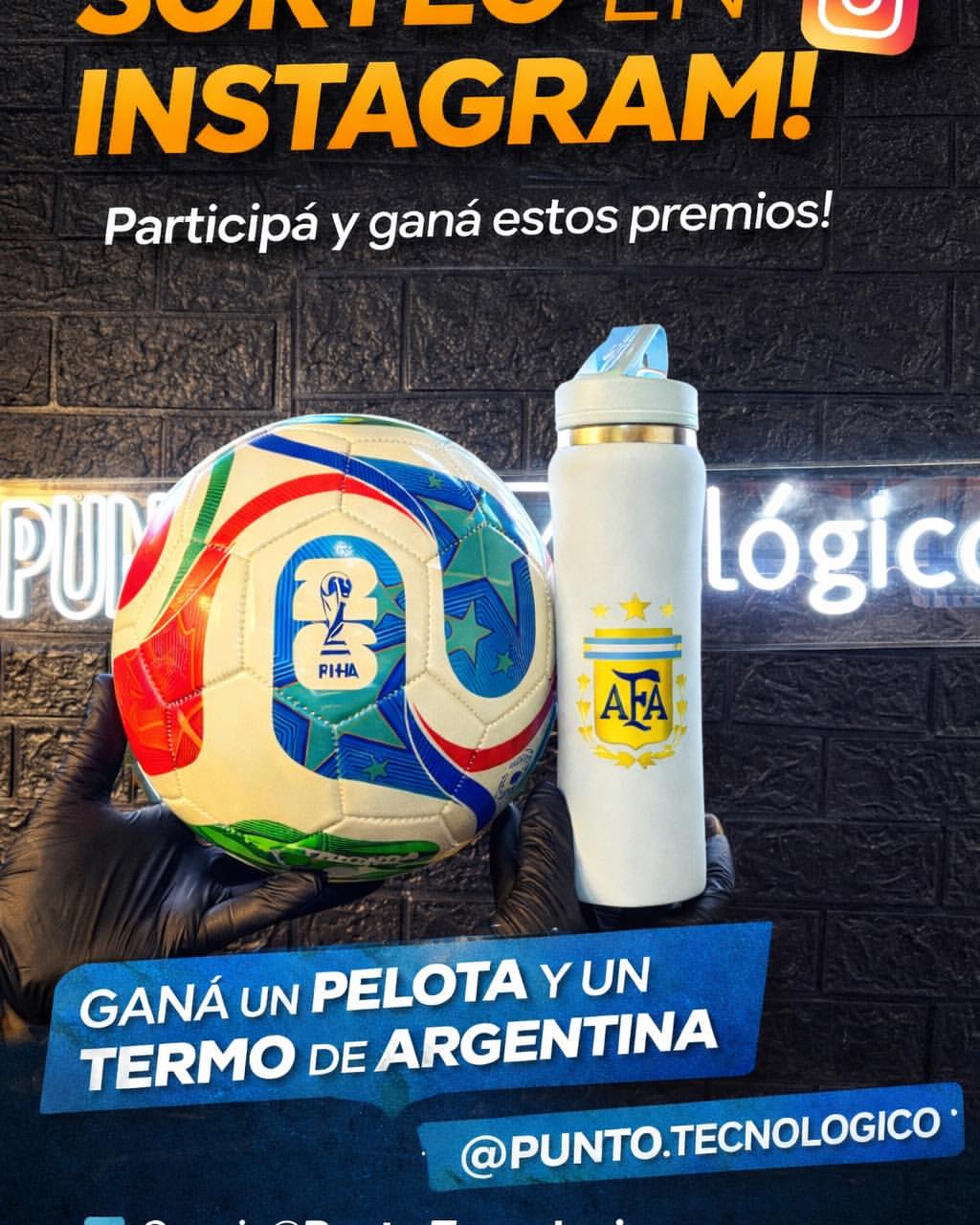 Imagen de 🎉⚽ ¡SORTEO PUNTOTECNOLÓGICO! ⚽🎉

¿Querés ganar