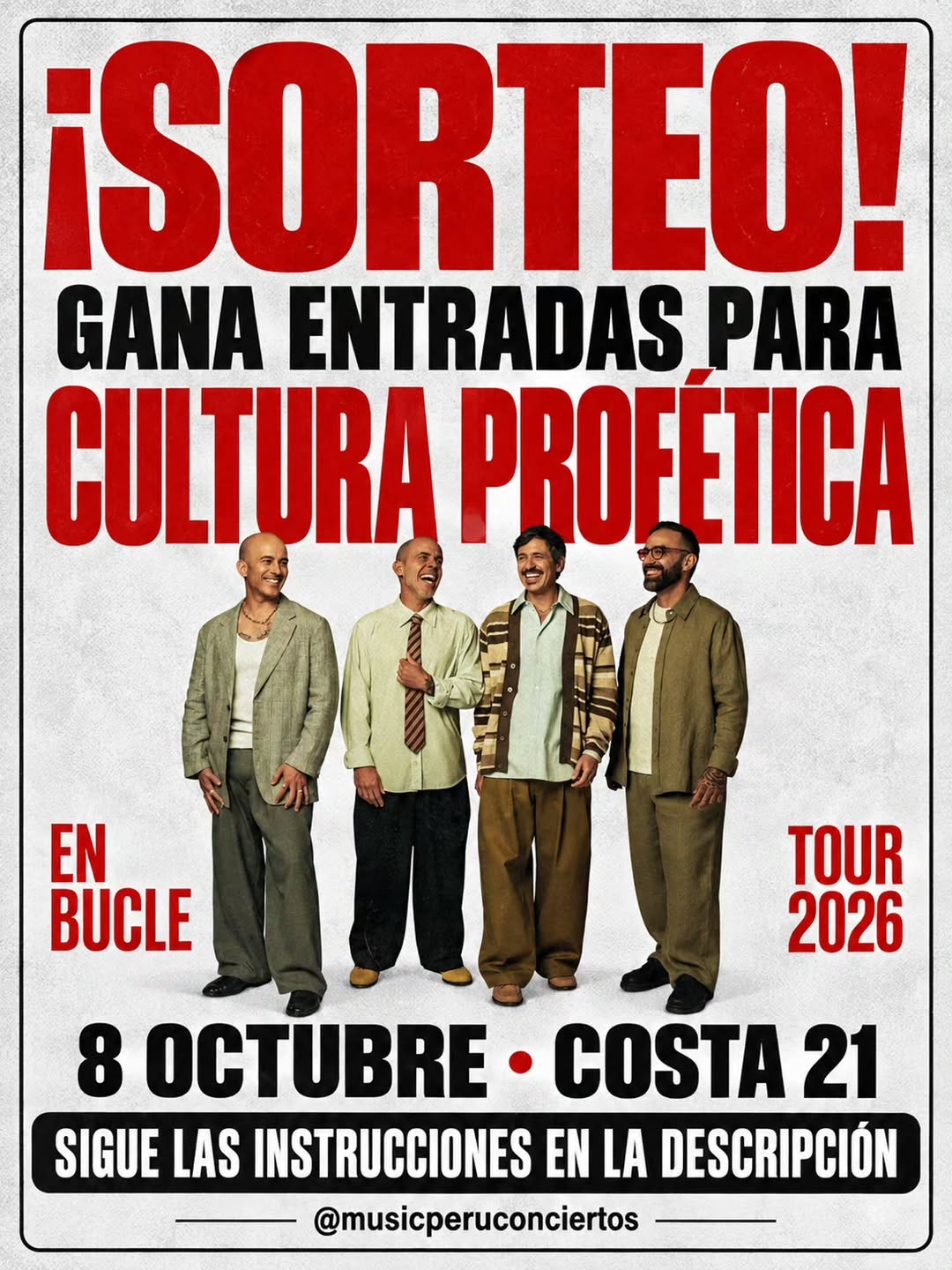 Imagen de 🚨 ¡SORTEO CULTURA PROFÉTICA! 🌿🎶

¡Queremos que v
