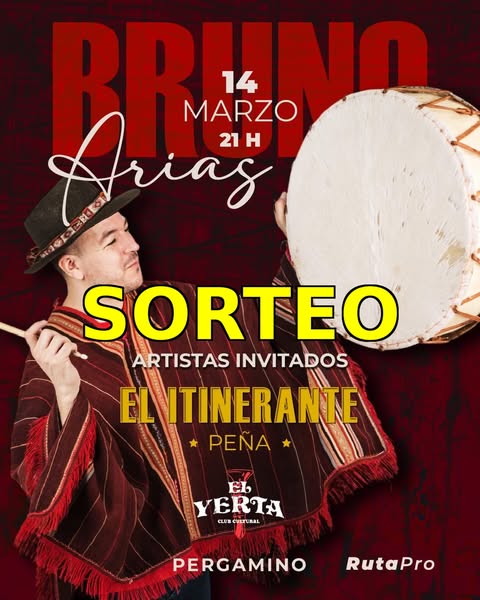 Imagen de 💥 S O R T E O de entradas💥
Sabado 14 de Marzo @brunoar