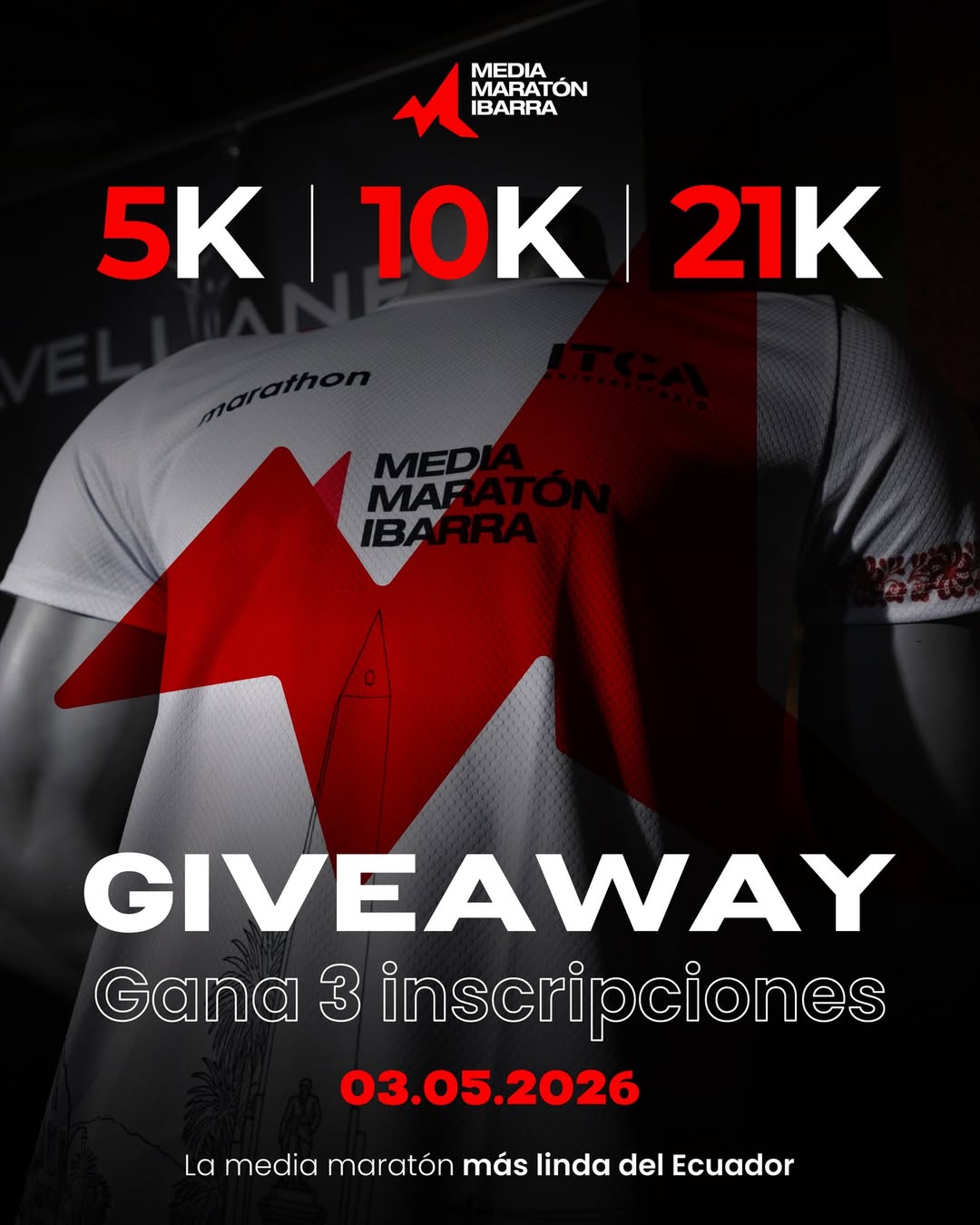 Imagen de ¡Gánate 3 inscripciones totalmente GRATIS a la Media Marat