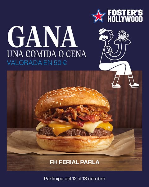 Imagen de 🎉 ¡SORTEO APERTURA FOSTER'S HOLLYWOOD CC EL FERIAL PARLA