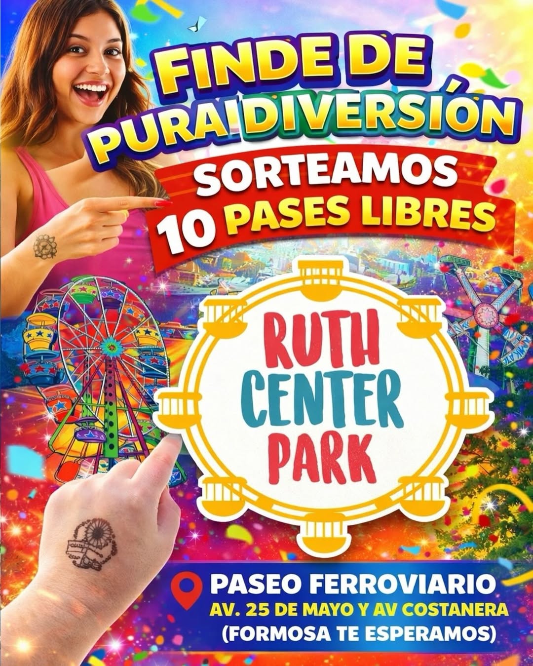 Imagen de 🎫 Sorteamos 10 PASES LIBRES! PARA EL FINDE A PURA DIVERSI