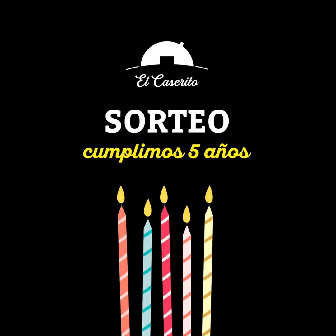Imagen de SORTEO ANIVERSARIO!!!
cumplimos 5 años y lo festejamos con 