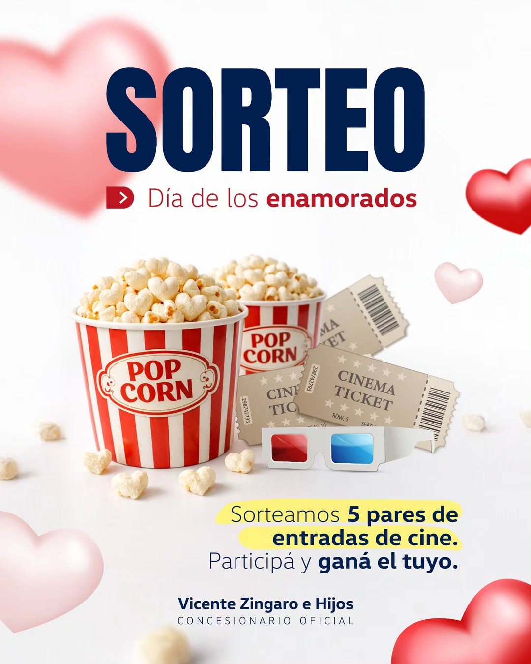 Imagen de 💖 Amor, peli y pochoclos: ganate uno de los cinco pares d