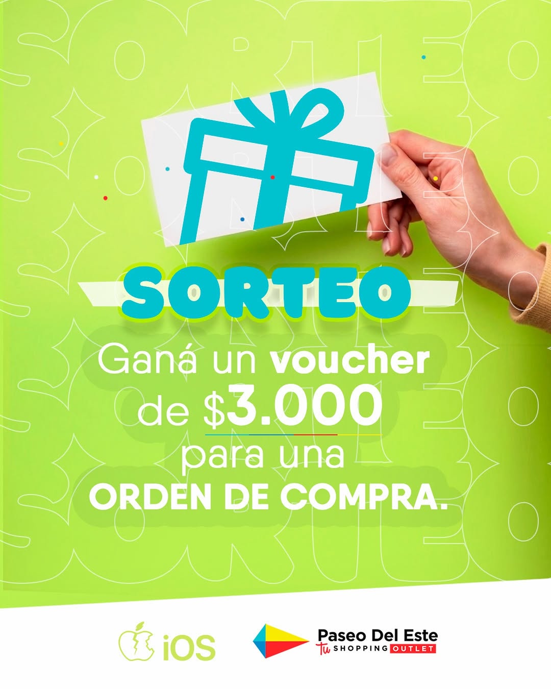 Imagen de 🎉 ¡SORTEO IMPERDIBLE EN PASEO DEL ESTE! 🛍️✨

¡Pa