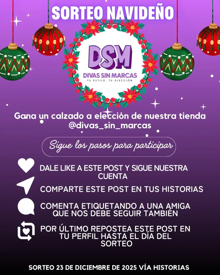 Imagen de ALERTA DE SORTEO NAVIDEÑO 😱🧑‍🎄✨️

Los pasos 