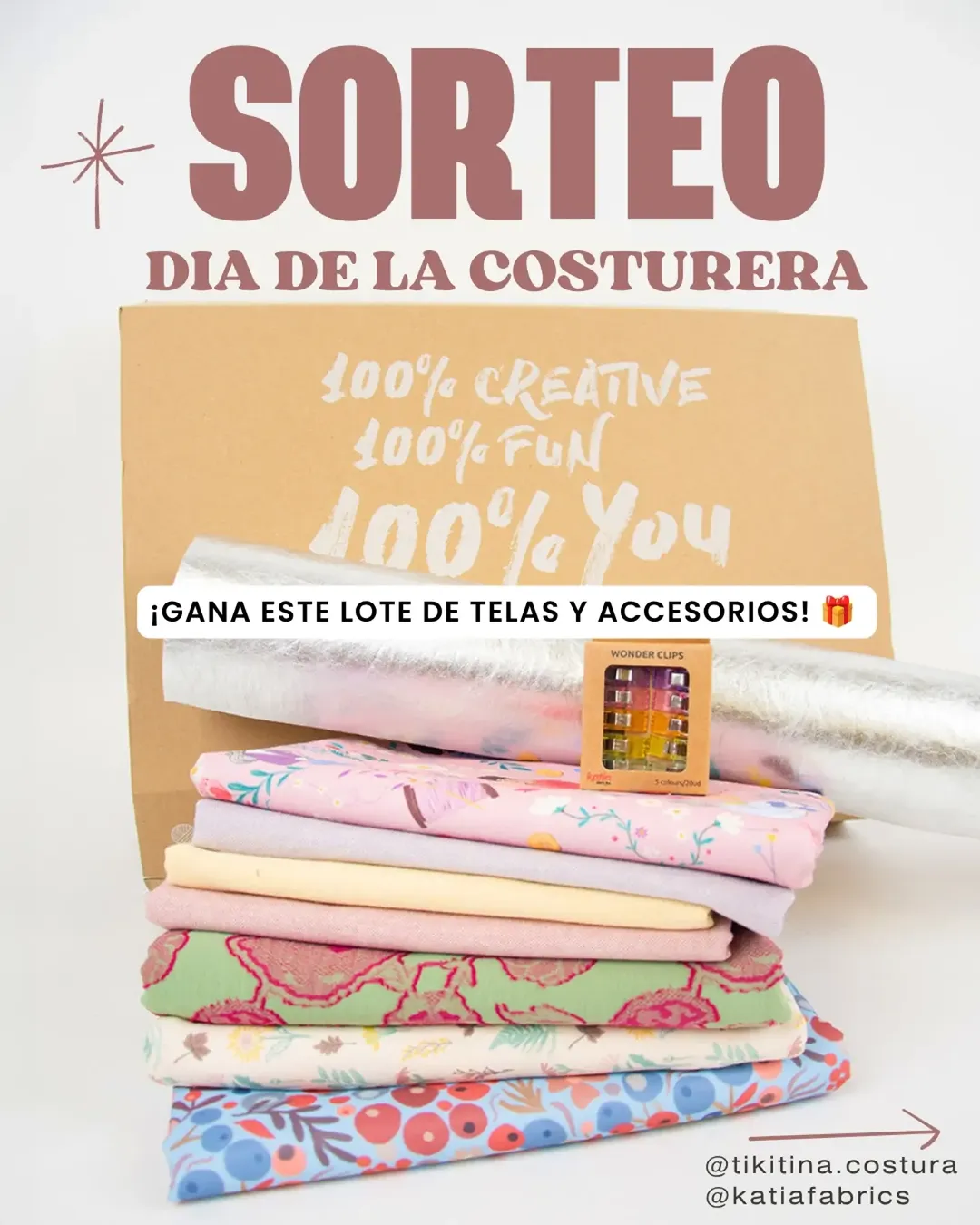 Imagen de ¡SORTEO POR EL DÍA DE LA COSTURERA! 🎁 🧵

Hoy, 14 de 