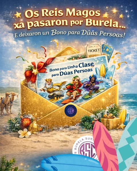 Imagen de 🎁🌊 QUERES PARTICIPAR NO SORTEO DUN BONO PARA UNHA CLAS