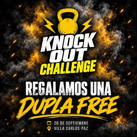 Imagen de 🔥 SORTEO KNOCK OUT CHALLENGE 🔥

Regalamos una DUPLA FR