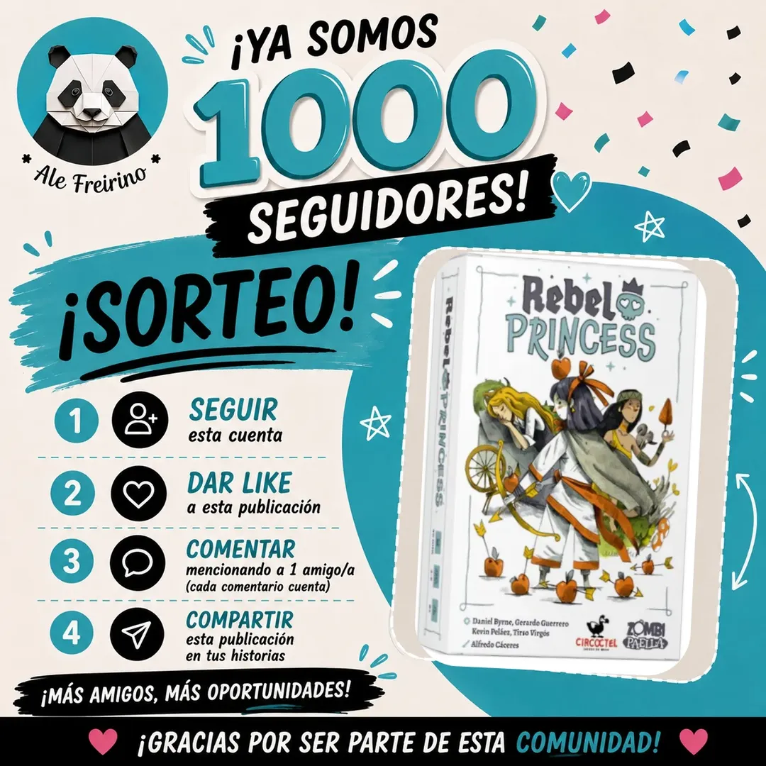 Imagen de 🎉 ¡YA SOMOS 1000! 🎉
Y lo celebraré sorteando un Rebe