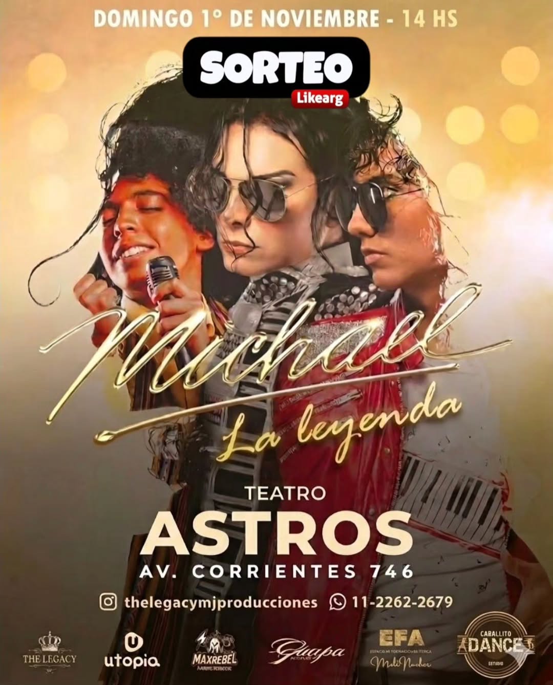 Imagen de 👉Te regalamos dos entradas 🎫 para ver MICHAEL, LA LEY