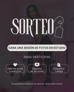 Imagen de GANATE UNA SESIÓN DE FOTOS EN ESTUDIO

Se viene el primer s