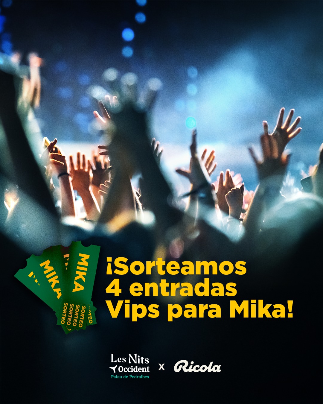 Imagen de ¡SORTEO DE ENTRADAS VIP PARA MIKA! 🎶
Sorteamos 2 entrada
